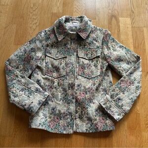 ASOS Design Floral Tapestry short jacket
